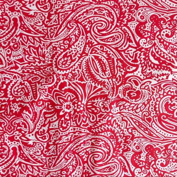 Southwind Apparel Red White Paisley Court Skirt Activewear, size Extra Small - Picture 11 of 14